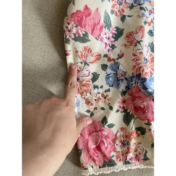 VTG Lanz Floral Blouse Cottagecore Boho Shabby Chic Retro Garden (modificated) - Picture 9 of 12